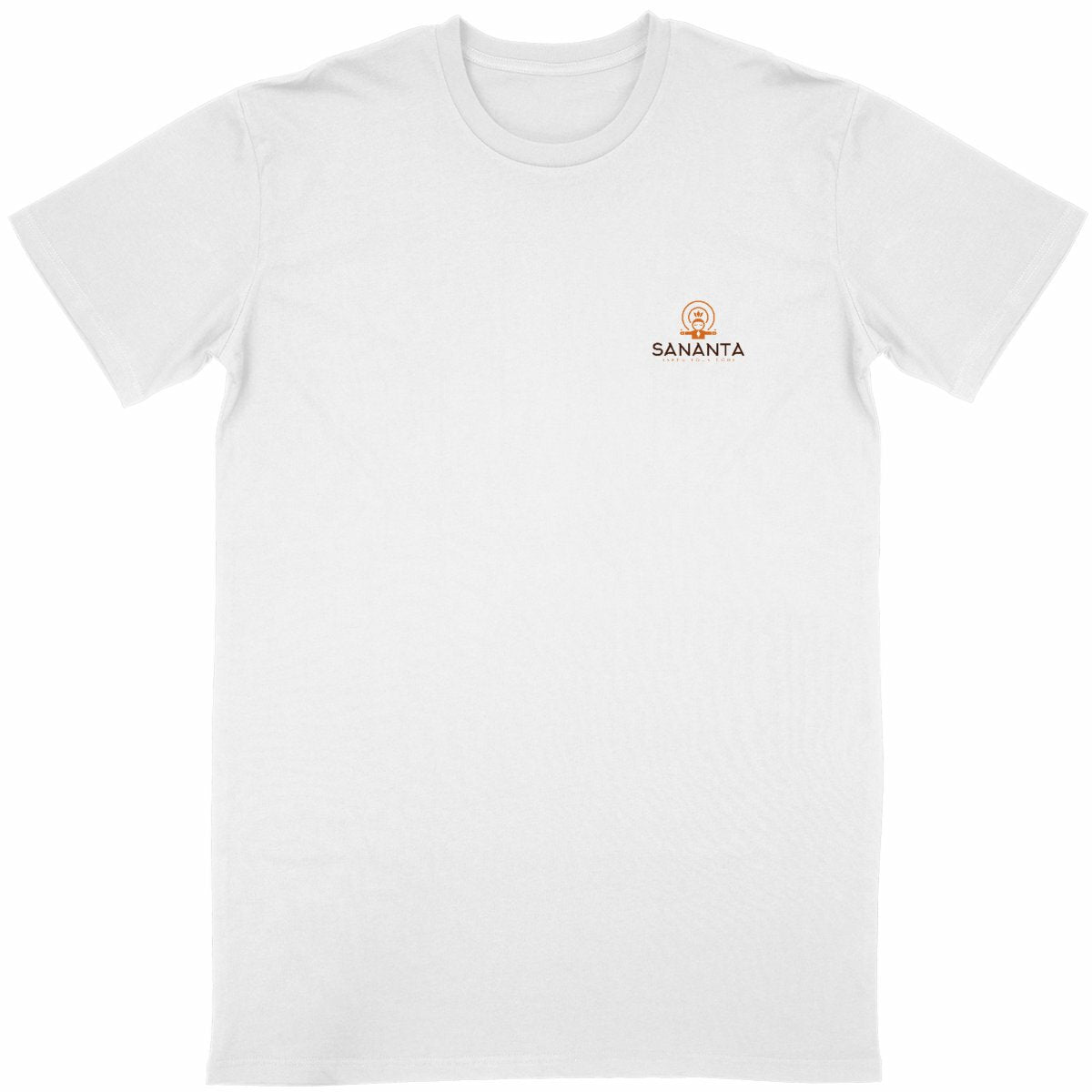tshirt homme blanc protection énergétique ancrage équilibre sri yantra symbole indien vibratoire géométrie sacrée