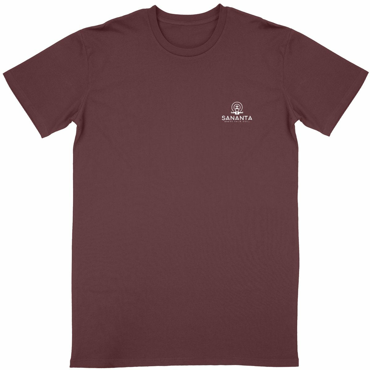 tshirt homme bordeaux protection énergétique ancrage équilibre sri yantra symbole indien vibratoire géométrie sacrée