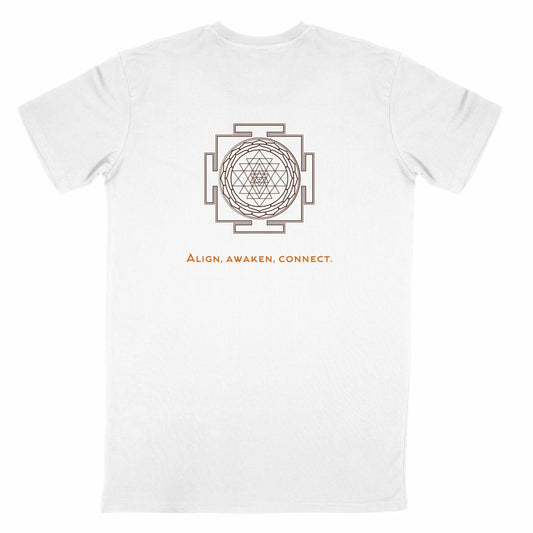 T-shirt hommes blanc - SRI YANTRA