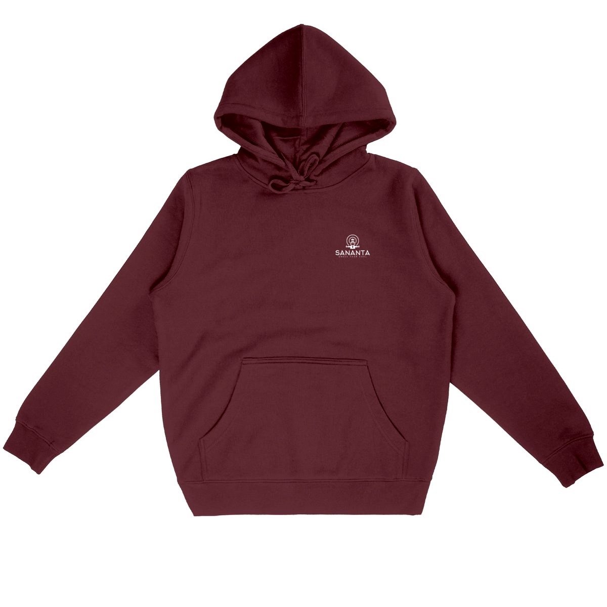 Sweat à capuche (Hoodie) unisexe bordeaux - SRI YANTRA